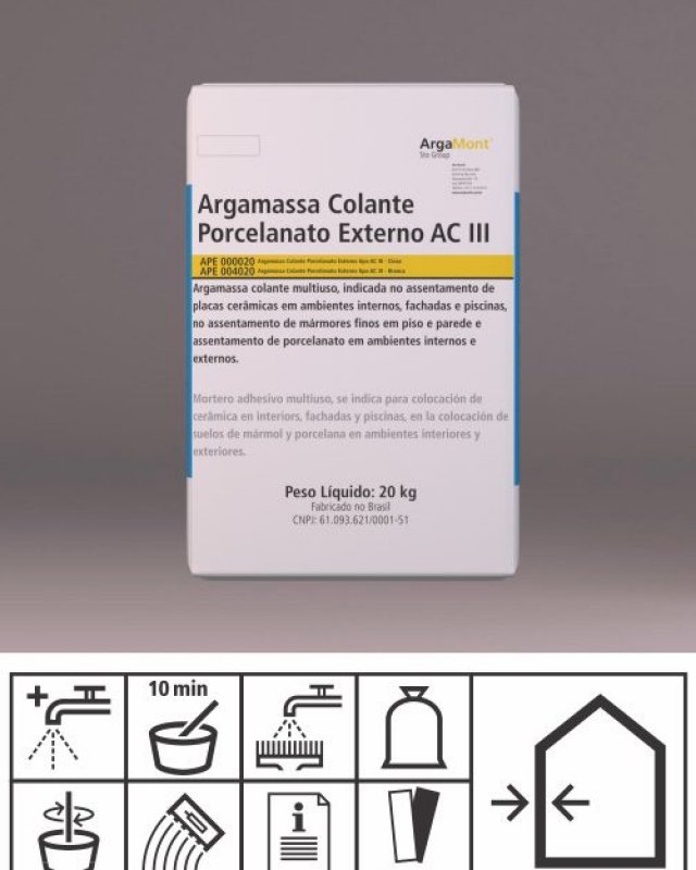 ADHESIVO ACIII EXTERIOR PARA PORCELANATO